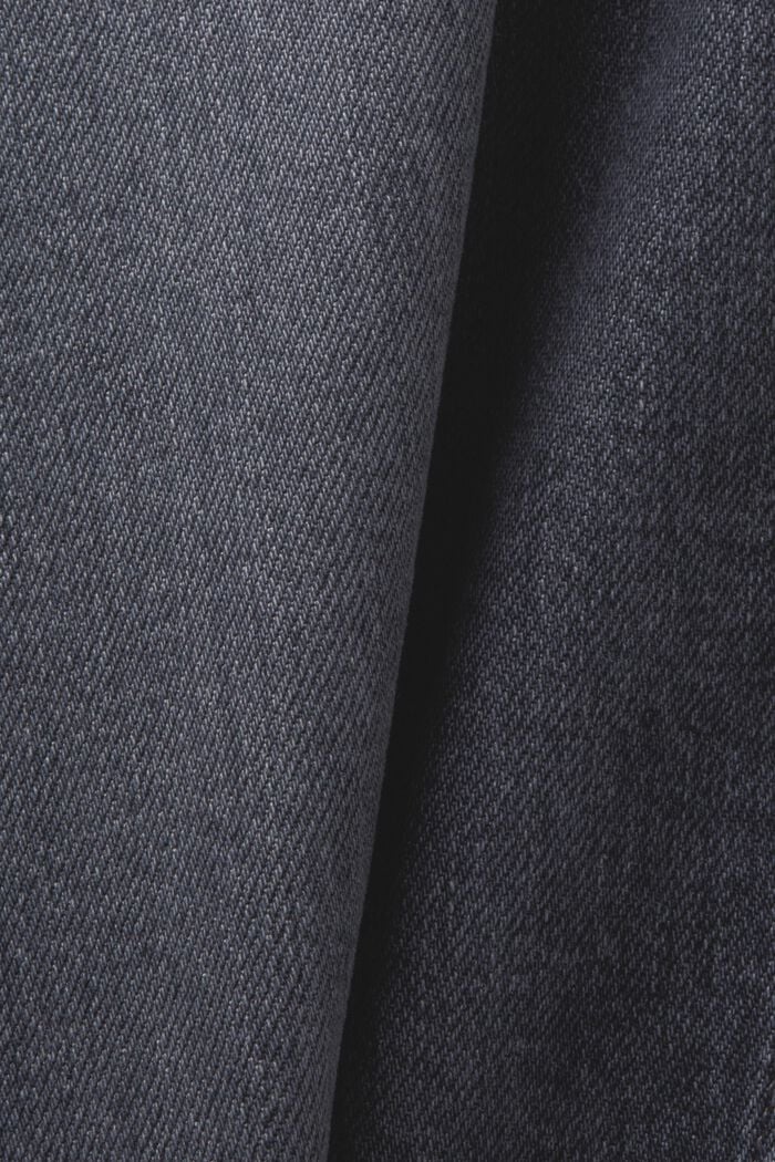 Džíny se střední výškou pasu a s rovnými nohavicemi, BLACK MEDIUM WASHED, detail image number 6