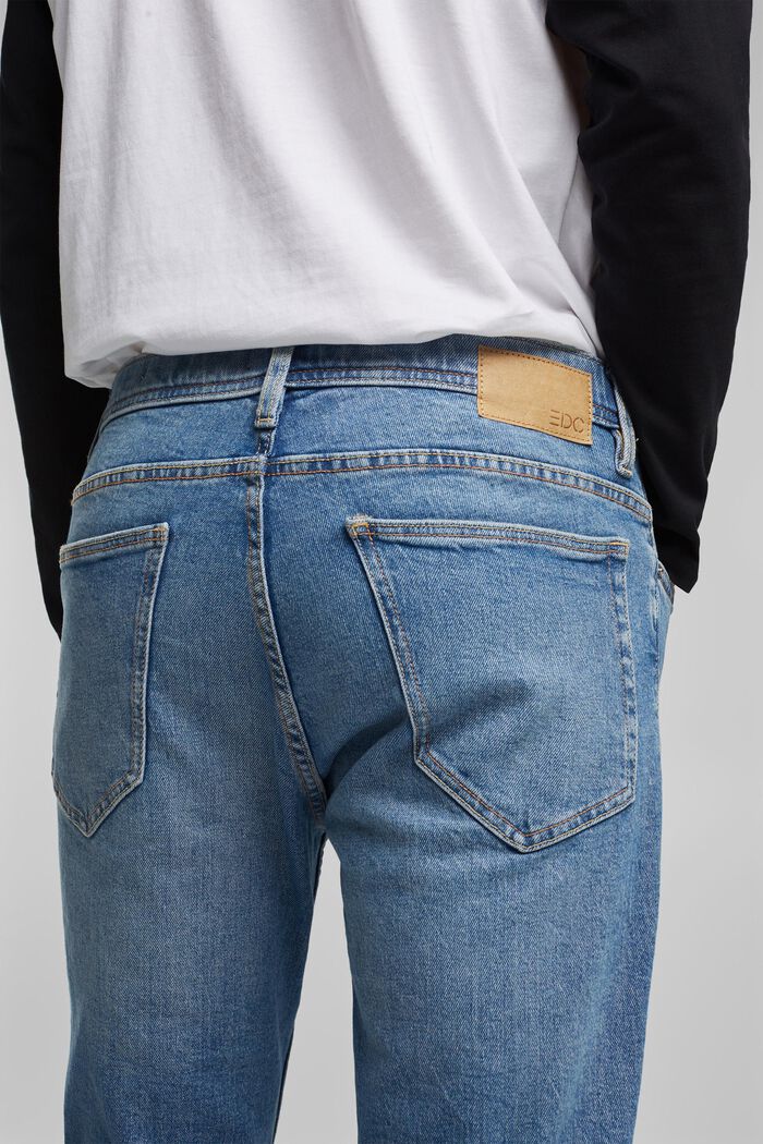 Strečové džíny s bio bavlnou, BLUE LIGHT WASHED, detail image number 5