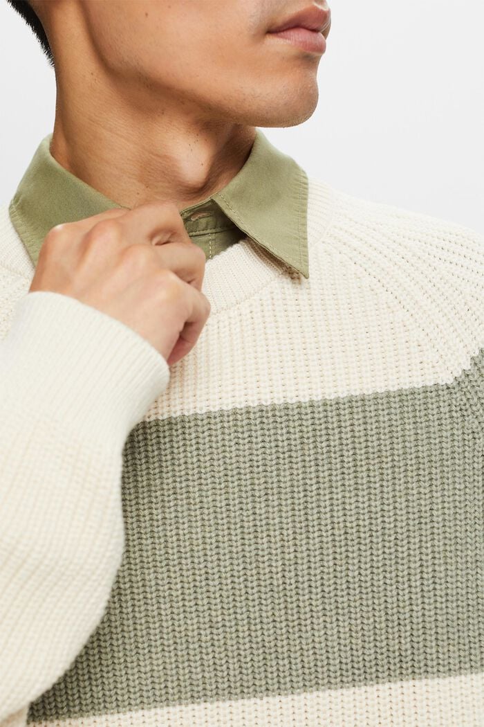 Pruhovaný pulovr s kulatým výstřihem, ICE, detail image number 2