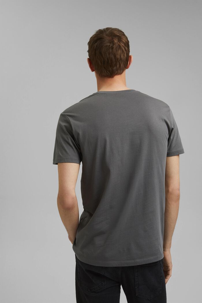 Žerzejové triko ze 100% bavlny, DARK GREY, detail image number 3