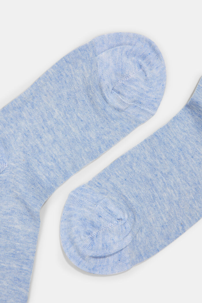Ponožky se srolovanými náplety, ze směsi s bavlnou, JEANS, detail image number 1