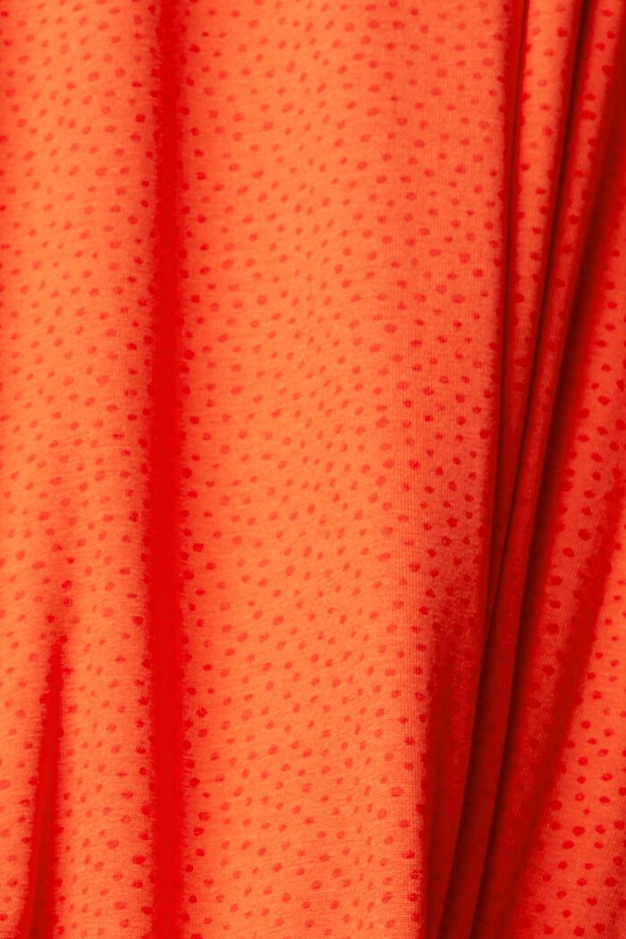 Noční košile s natištěnými skvrnami, LENZING™ ECOVERO™, RED ORANGE, detail image number 4