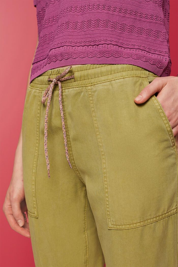Kalhoty s elastickým pasem, PISTACHIO GREEN, detail image number 2