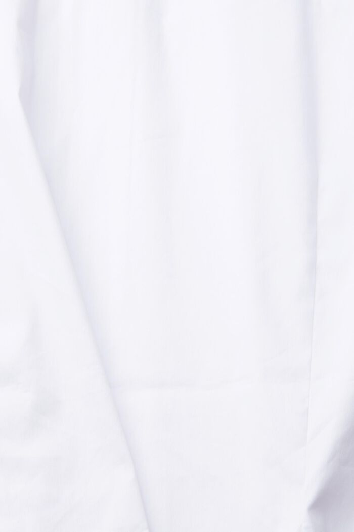 Košilová halenka z popelínu, WHITE, detail image number 4