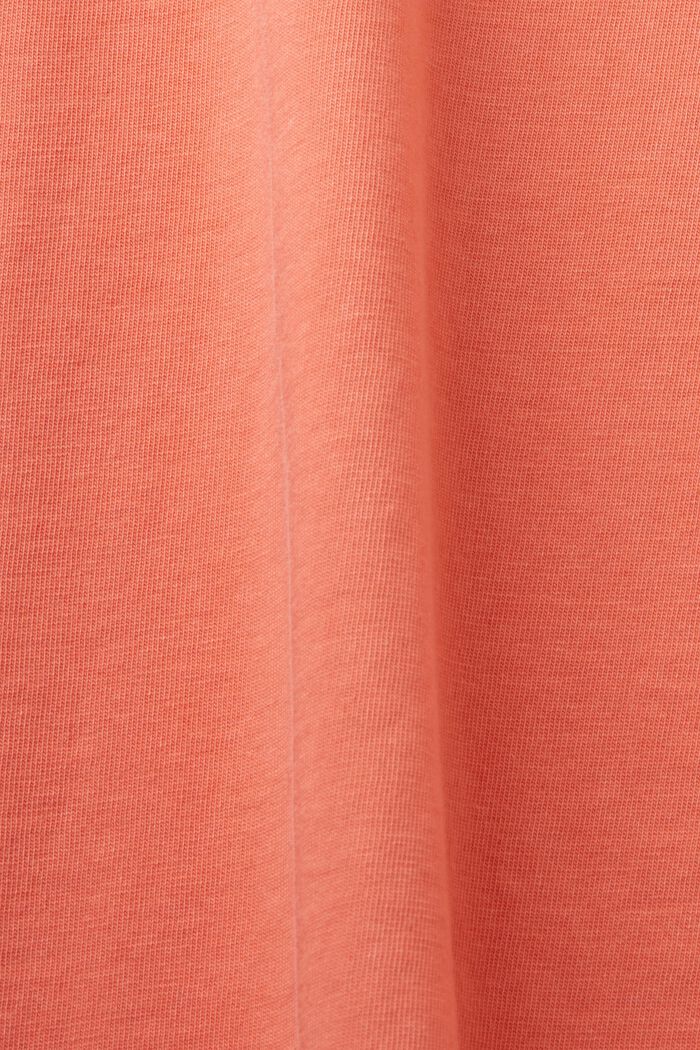 Tričko s vyšitým logem, 100% bavlna, CORAL RED, detail image number 6