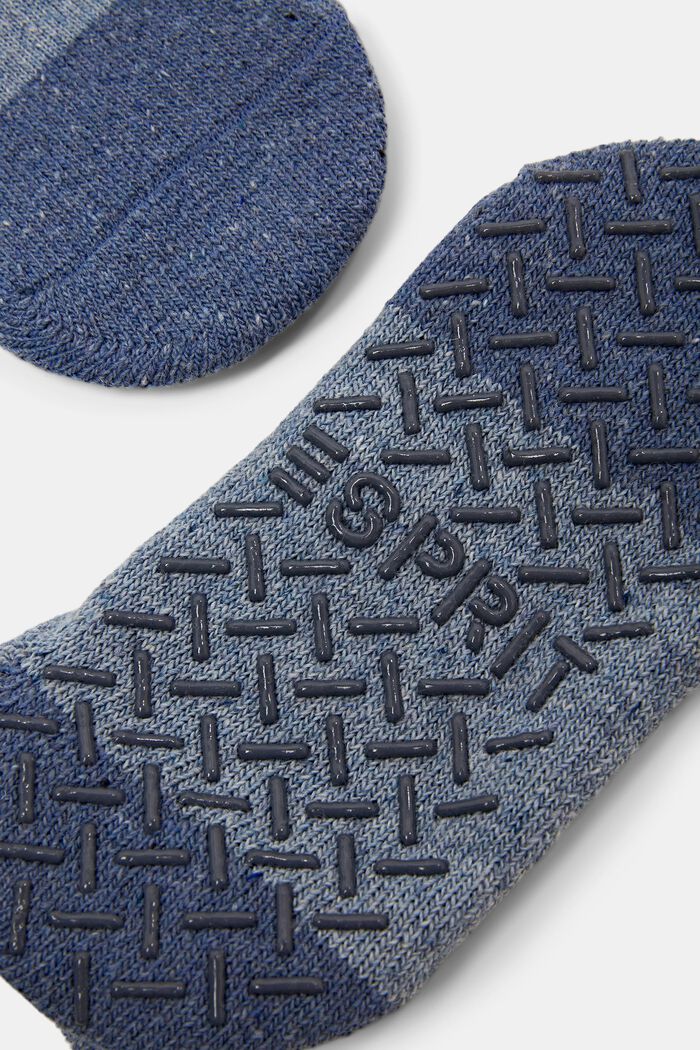 Protiskluzové krátké ponožky, směs s vlnou, BLUE SMOKE, detail image number 2
