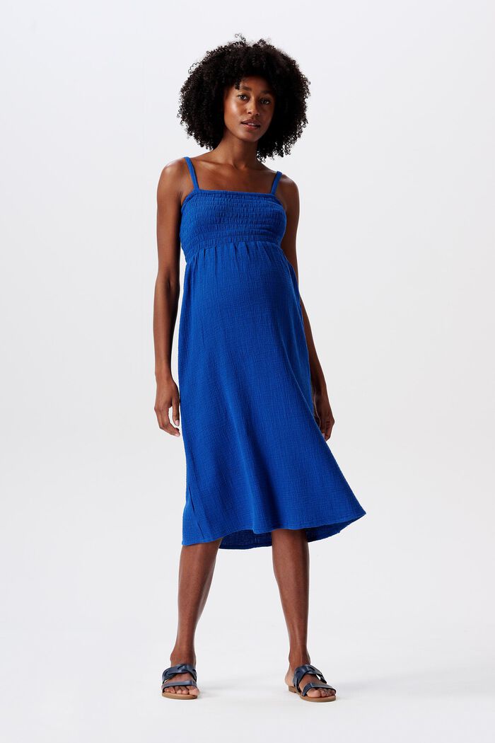 MATERNITY šaty s nařaseným živůtkem, ELECTRIC BLUE, detail image number 0