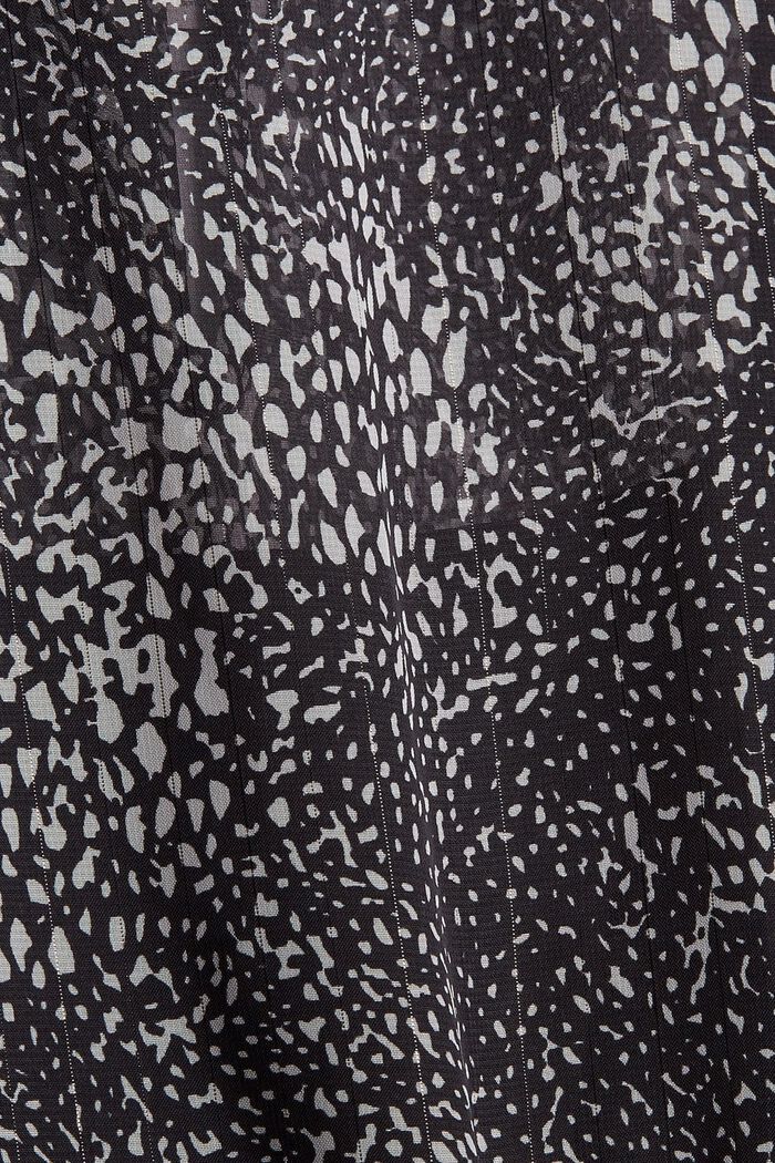 Šifonové šaty s volány, LENZING™ ECOVERO™, BLACK, detail image number 4