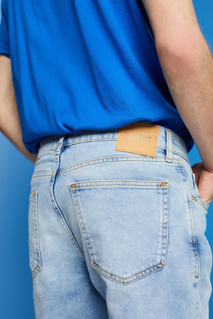Strečové džíny ve střihu Relaxed, BLUE LIGHT WASHED, detail image number 4
