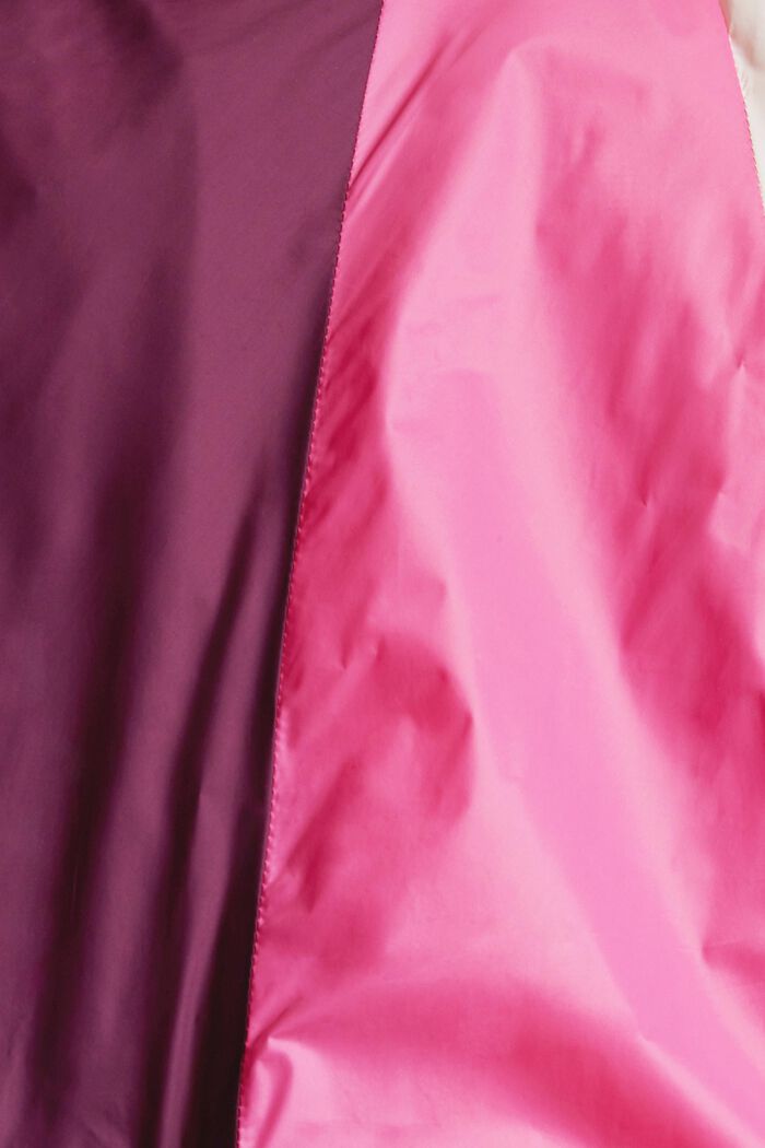 Z recyklovaného materiálu: bunda s designem barevných bloků, BORDEAUX RED, detail image number 4