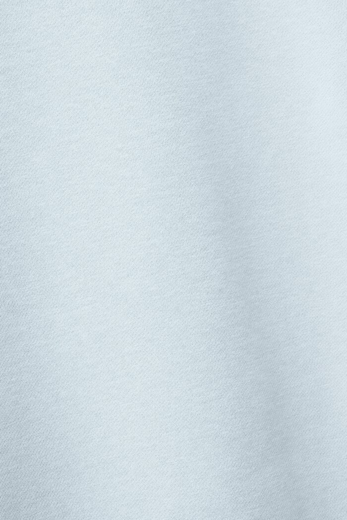 Unisex flísová mikina s logem, z bavlny, PASTEL BLUE, detail image number 7