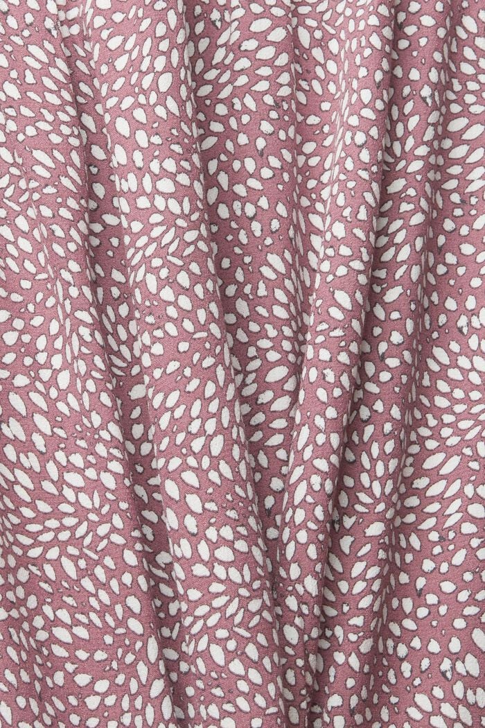 Vzorované minišaty šaty s knoflíkovou lištou, MAUVE, detail image number 4