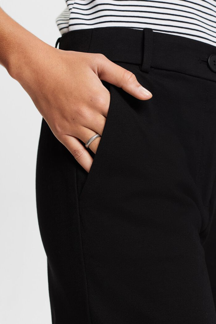 SPORTY PUNTO mix & match kalhoty s rovnými nohavicemi, BLACK, detail image number 4