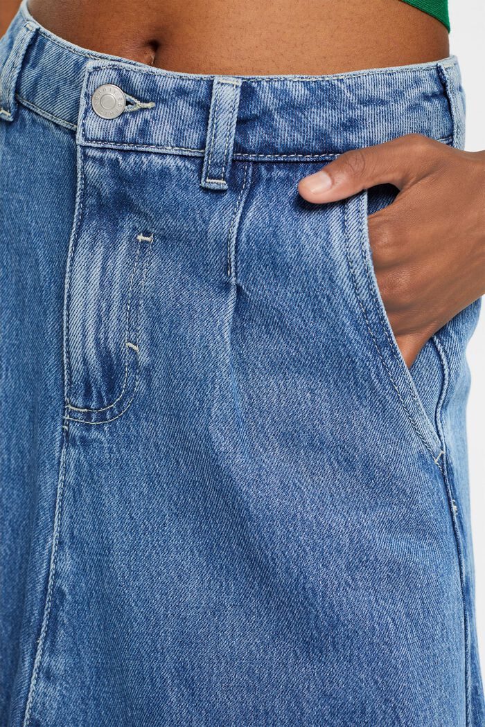 Rozšířená džínová sukně v midi délce, BLUE LIGHT WASHED, detail image number 2