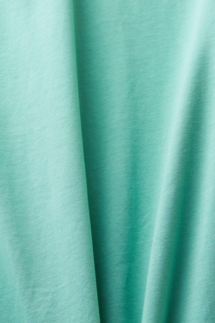 Žerzejové tričko s kulatým výstřihem, DUSTY GREEN, detail image number 5