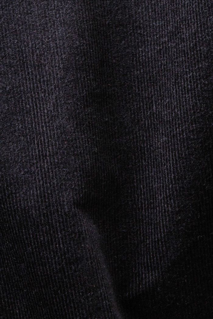 Manšestrové kalhoty s rovným straight střihem, BLACK, detail image number 6