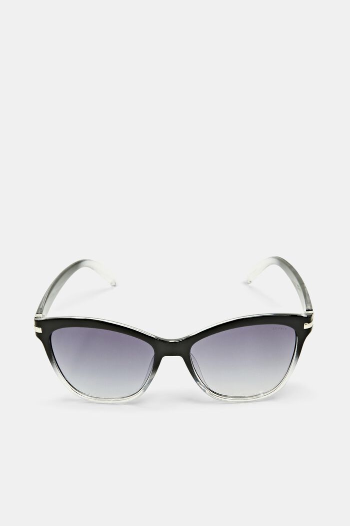 Gradientní sluneční brýle s tvarem kočičích očí, BLACK, detail image number 3