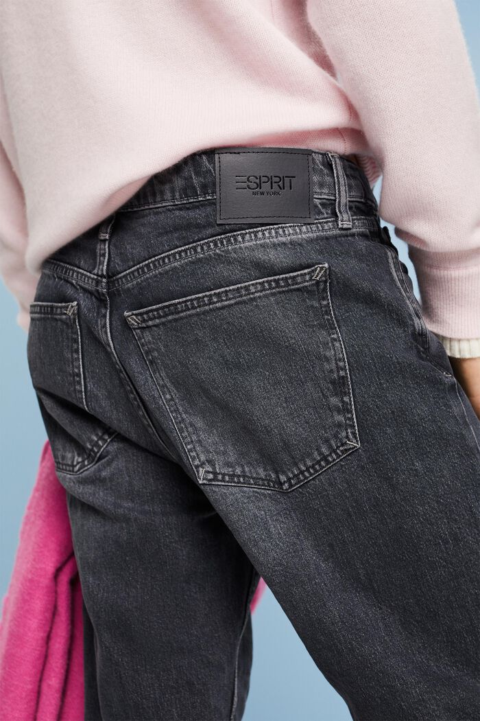 Retro pohodlné džíny se středně vysokým pasem, BLACK MEDIUM WASHED, detail image number 3