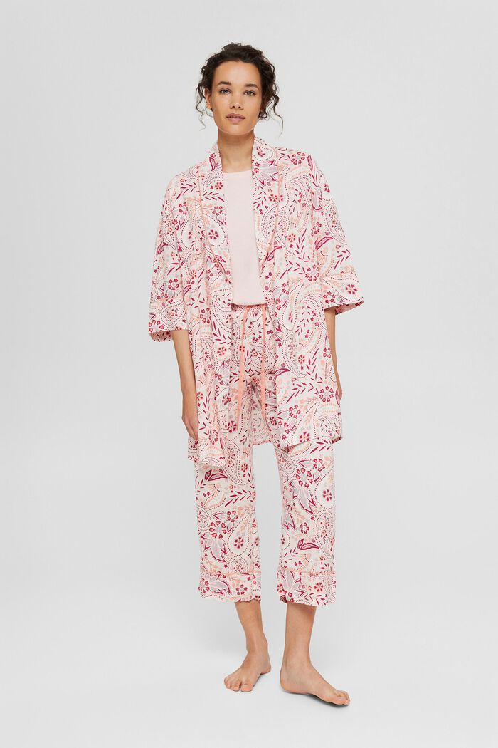 Kimono z materiálu LENZING™ ECOVERO™, LIGHT PINK, detail image number 0