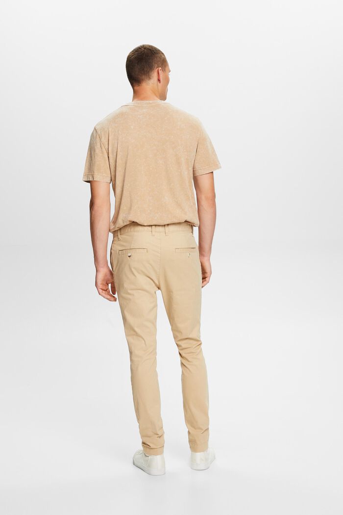 Kalhoty chino s úzkými nohavicemi, SAND, detail image number 3