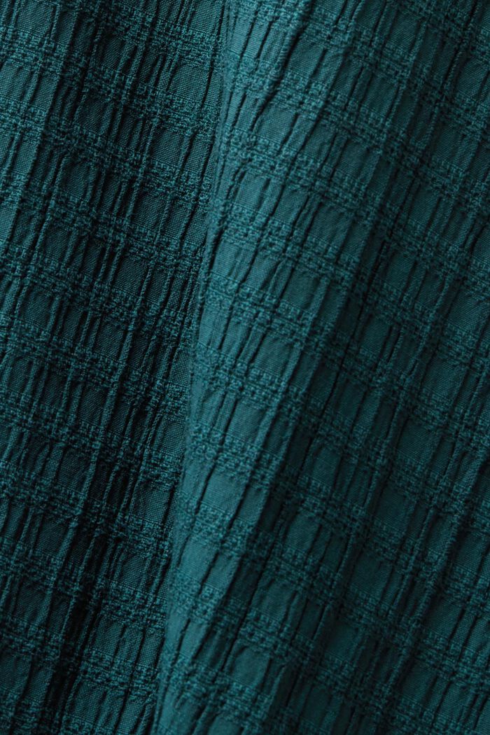 Midi sukně ze mačkaného materiálu, EMERALD GREEN, detail image number 5