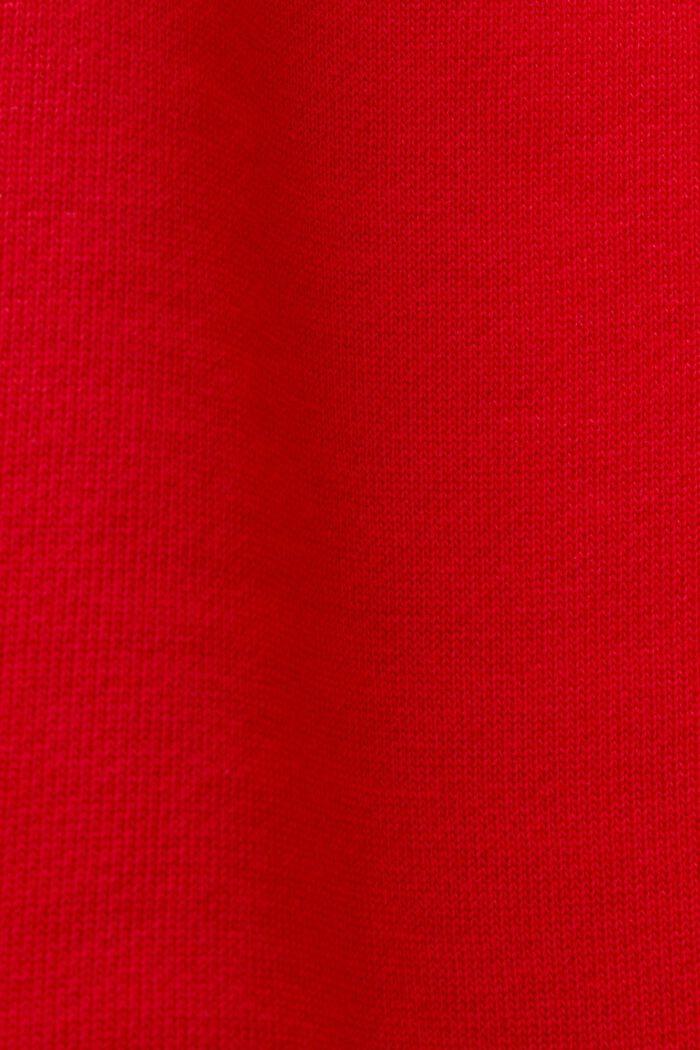 Bavlněné teplákové kalhoty s pruhy, RED, detail image number 5