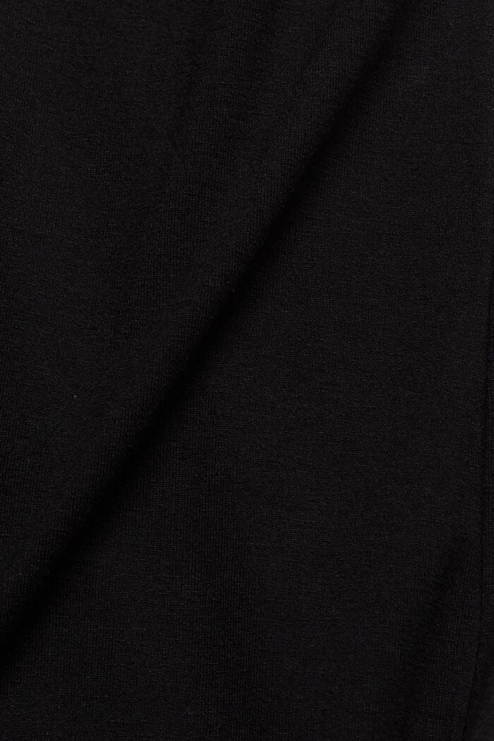 Žerzejové šaty s uzly, LENZING™ ECOVERO™, BLACK, detail image number 4