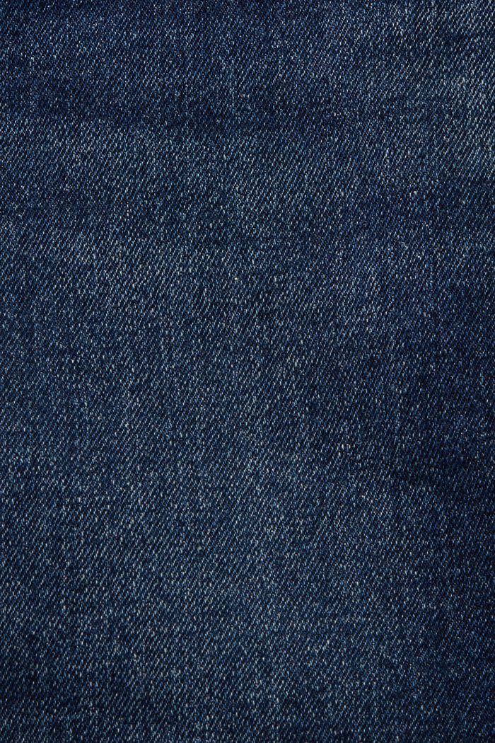 Denimové šortky s poničeným efektem, BLUE DARK WASHED, detail image number 6