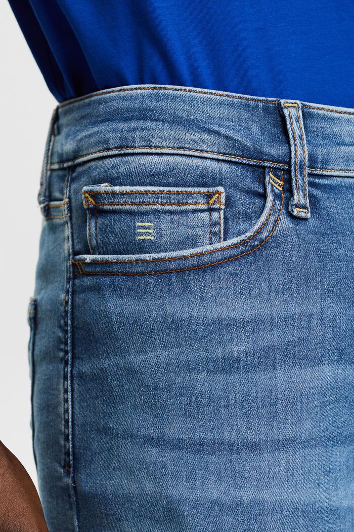 Slim džíny se střední výškou pasu, BLUE LIGHT WASHED, detail image number 2