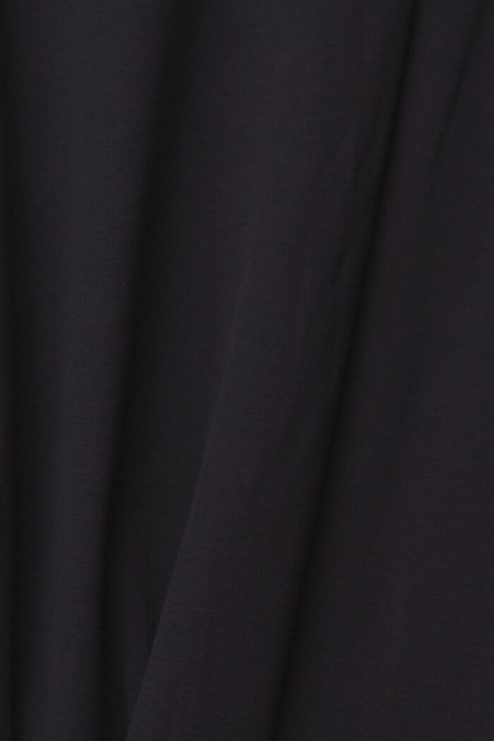 CURVY: tričko s dlouhým rukávem a logem z kamínků, BLACK, detail image number 1