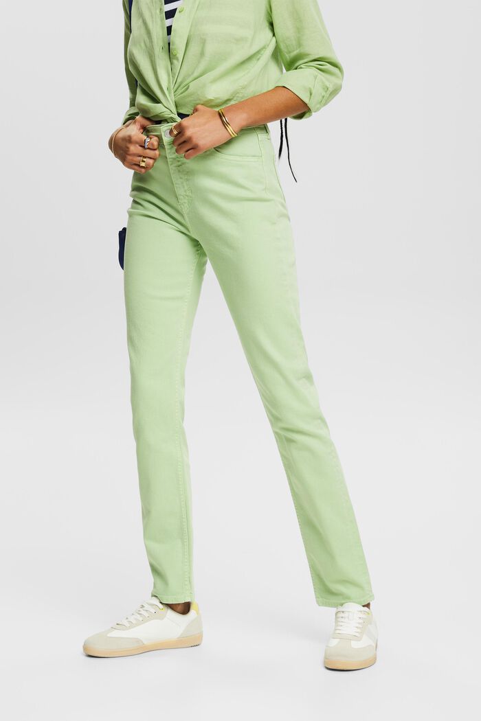Slim džíny v retro stylu, LIGHT GREEN, detail image number 0