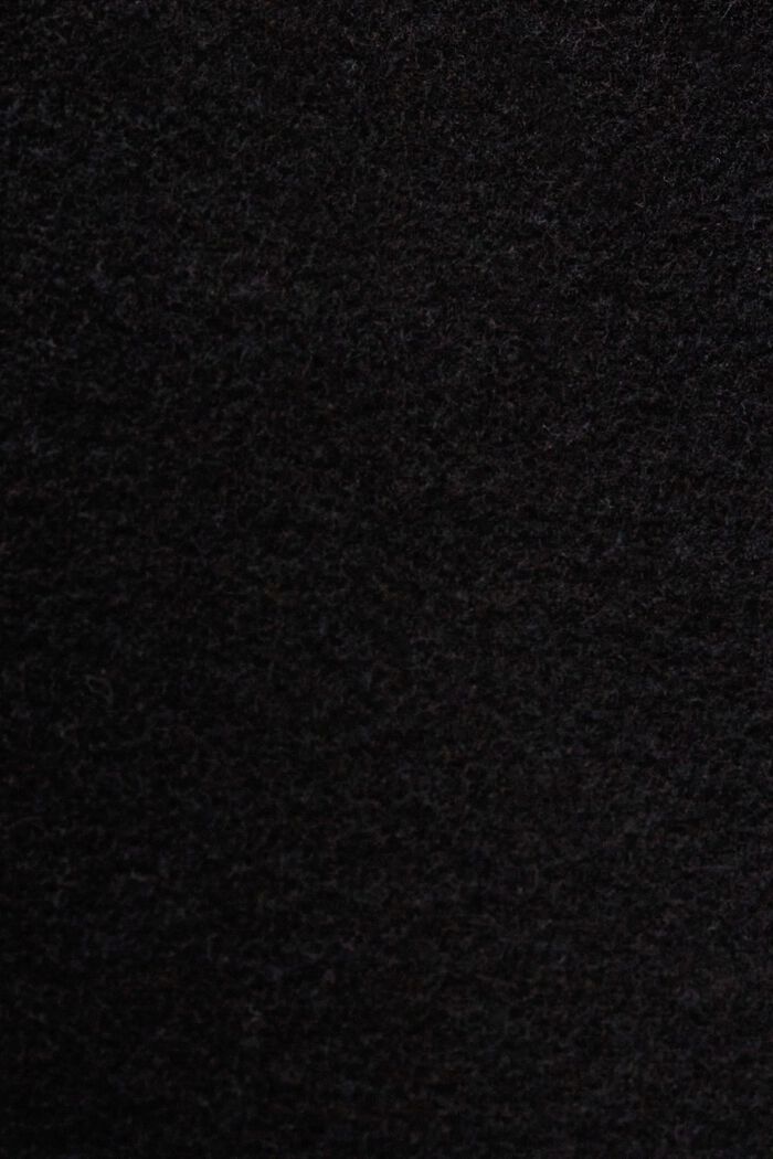 Kabát ze směsi s vlnou, BLACK, detail image number 5