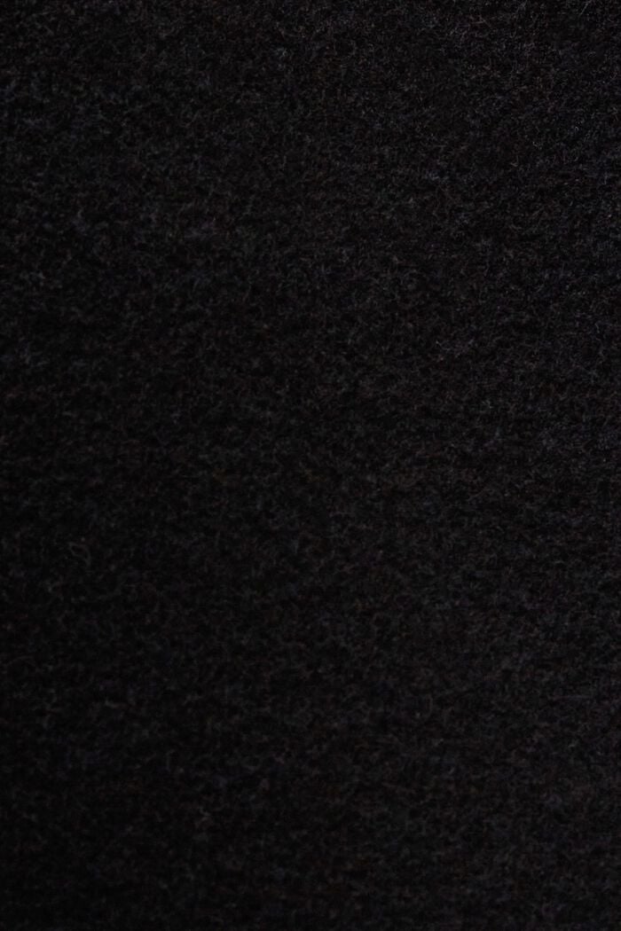 Kabát ze směsi s vlnou, BLACK, detail image number 5