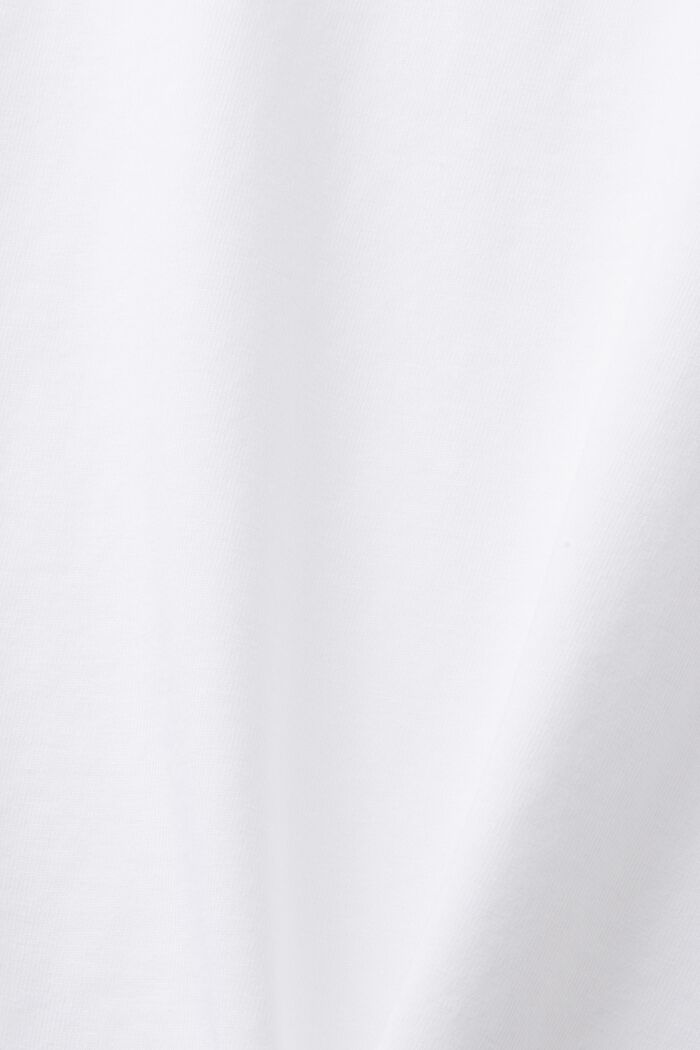 Žerzejové tričko s dlouhým rukávem, 100% bavlna, WHITE, detail image number 5
