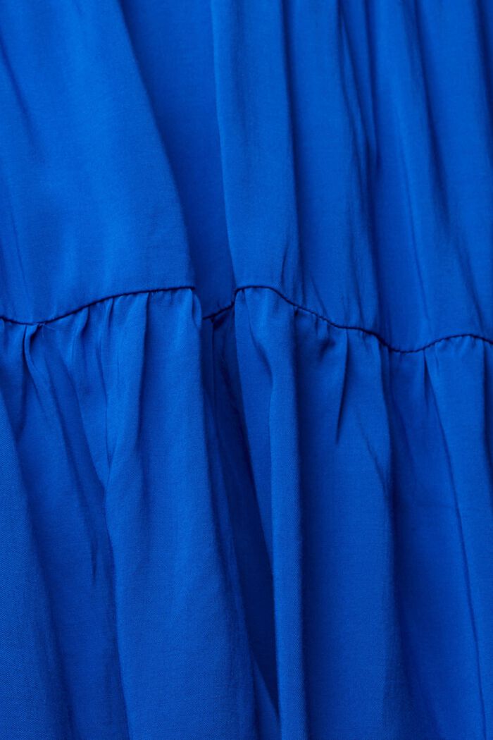 Šaty se střapci, LENZING™ ECOVERO™, BRIGHT BLUE, detail image number 4