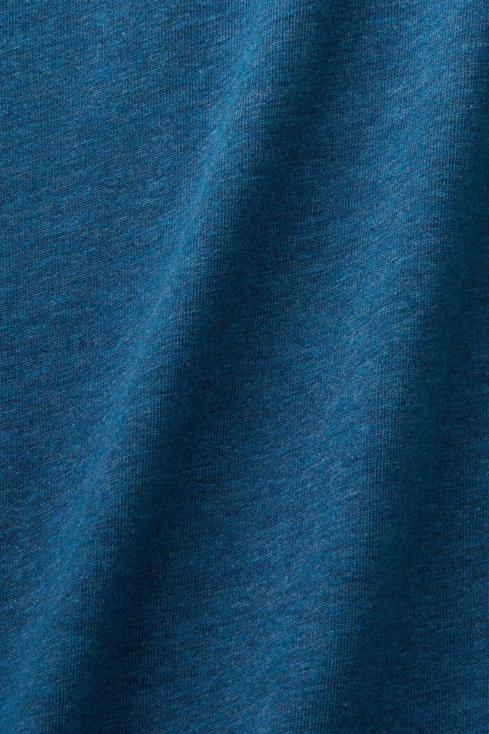 Tričko s kulatým výstřihem ke krku, 100% bavlna, GREY BLUE, detail image number 4