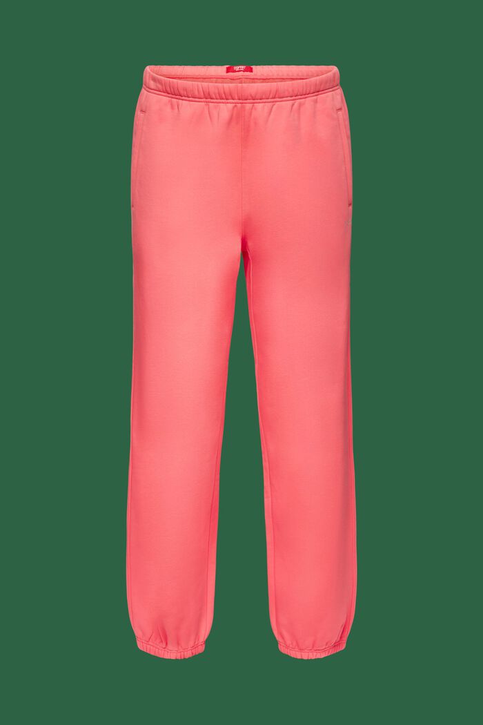 Teplákové kalhoty s logem, z bavlněného flísu, PINK, detail image number 7