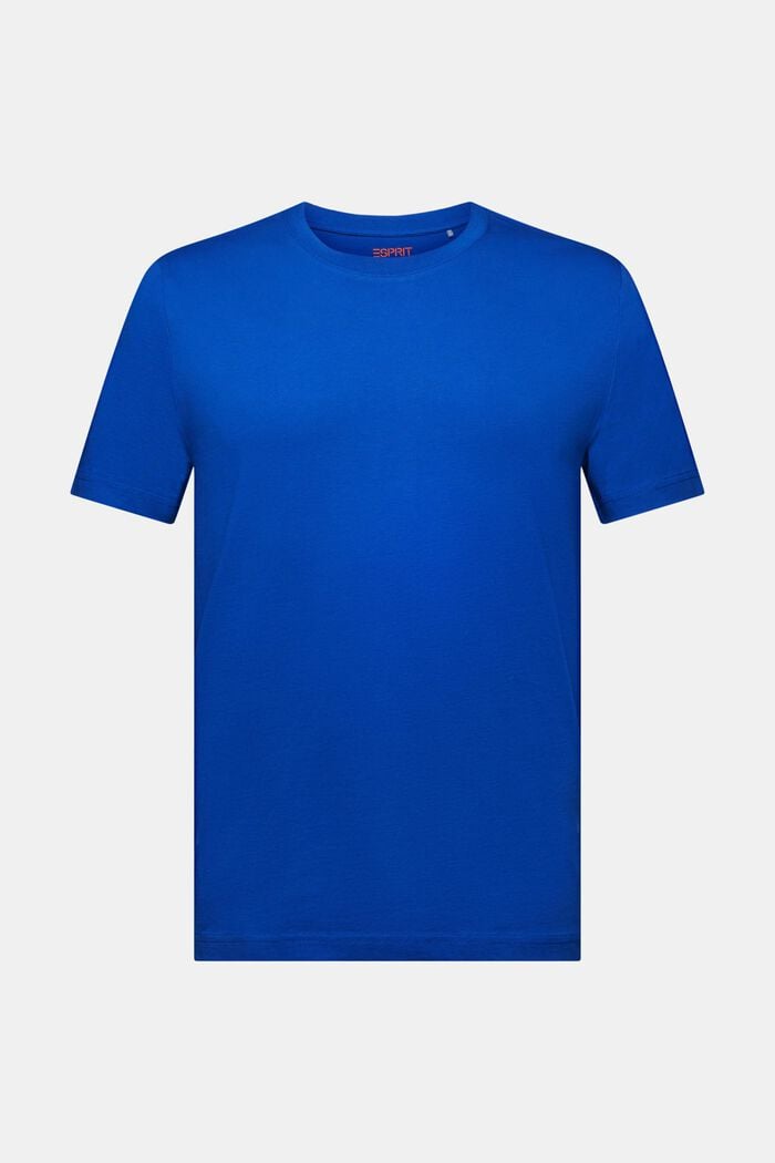 Žerzejové tričko s kulatým výstřihem, BRIGHT BLUE, detail image number 6