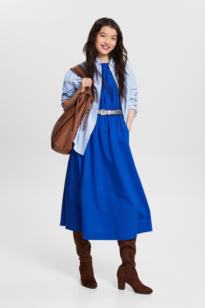 Midi šaty bez rukávů, BRIGHT BLUE, detail image number 1