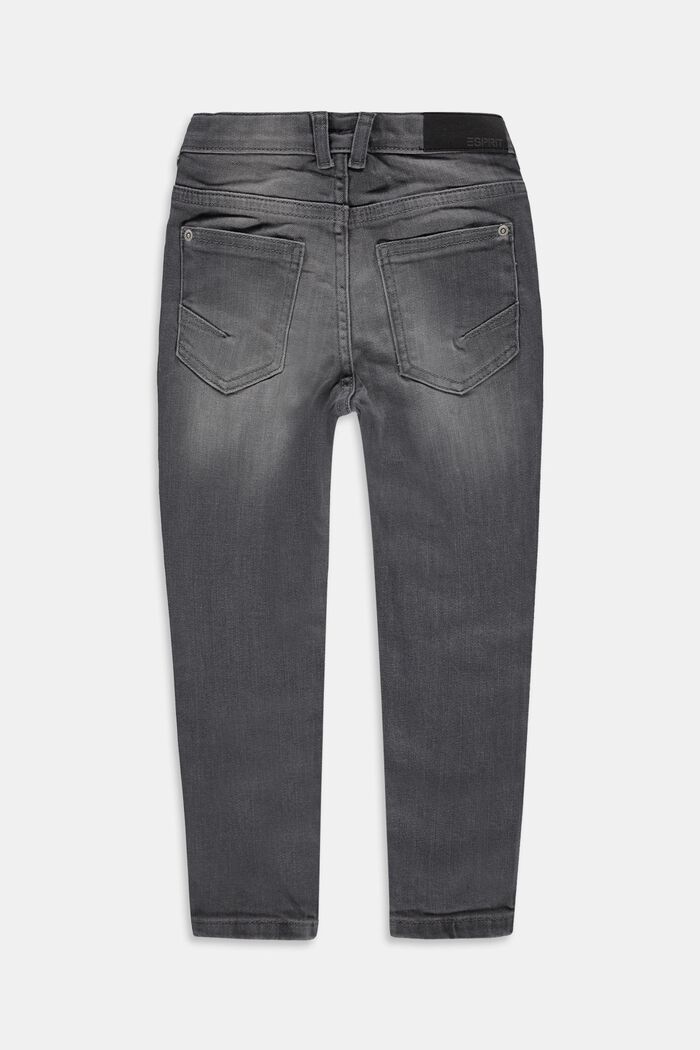 Strečové džíny s nastavitelným pasem, GREY MEDIUM WASHED, detail image number 1