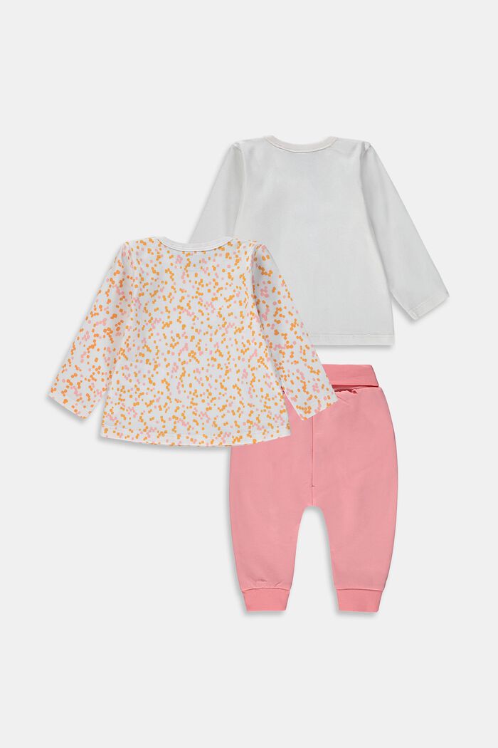 Kombinovaná sada: kardigan, tričko a kalhoty, PASTEL PINK, detail image number 1