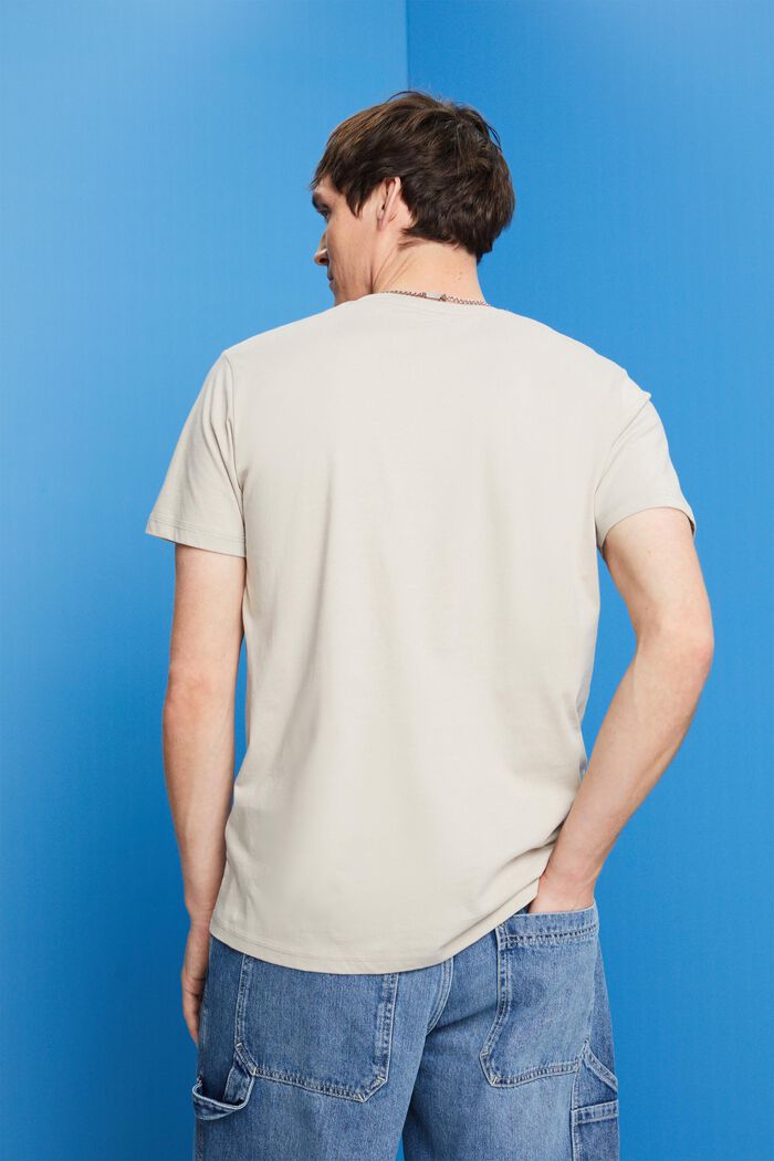 Tričko s kulatým výstřihem ke krku, 100% bavlna, LIGHT GREY, detail image number 3