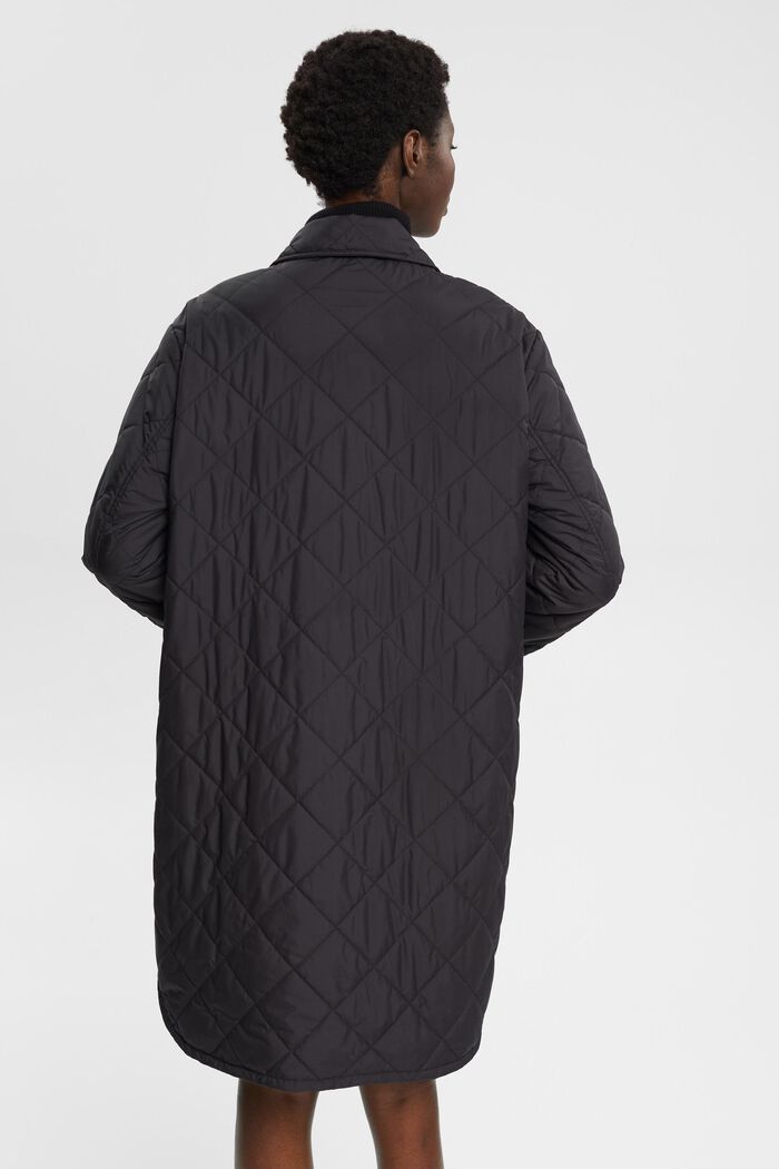 Ultra lehký prošívaný kabát, BLACK, detail image number 3
