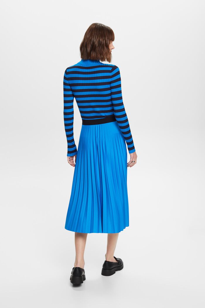 Plisovaná midi sukně, BLUE, detail image number 3