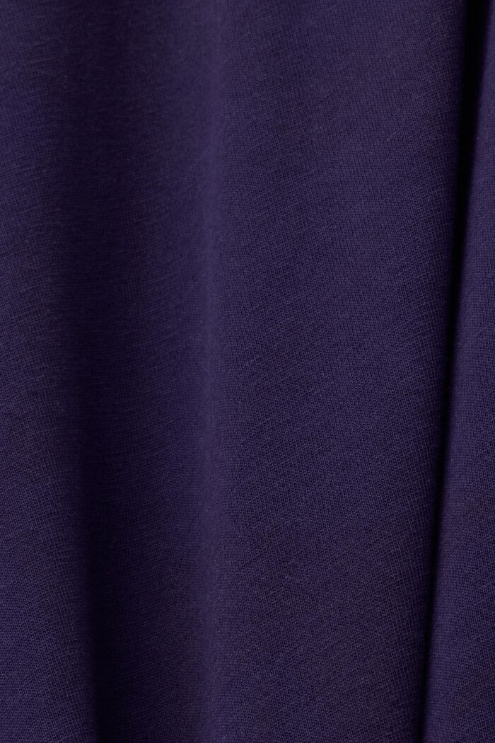 Tričko s kulatým výstřihem ke krku, 100% bavlna, DARK BLUE, detail image number 5