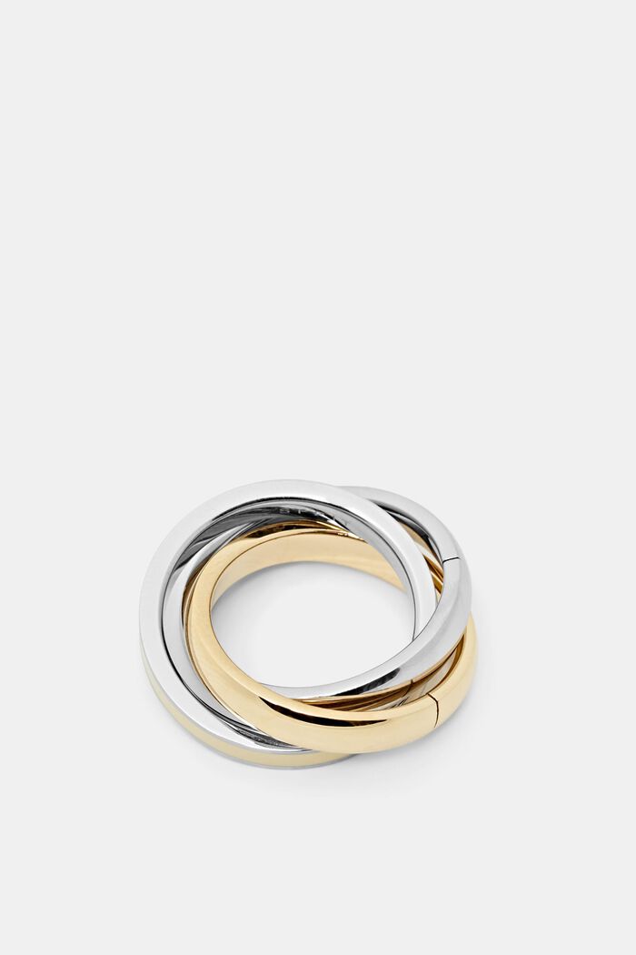 Trojitý prsten z nerezové oceli, GOLD, overview