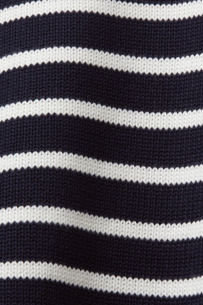 Pruhované pulovry, 100 % bavlna, NAVY, detail image number 5