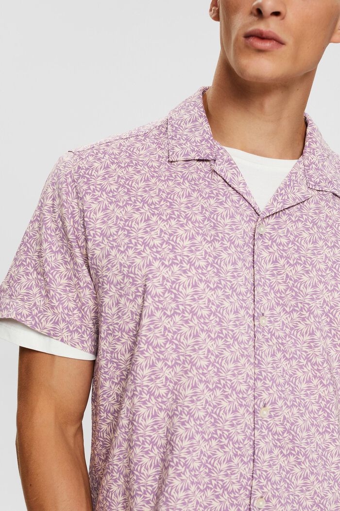 Košile s květovaným vzorem, DARK MAUVE, detail image number 2