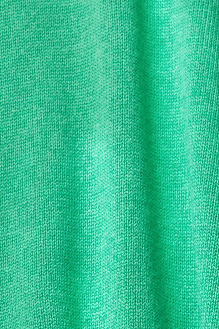 Pulovr z pleteniny z udržitelné bavlny, GREEN, detail image number 1