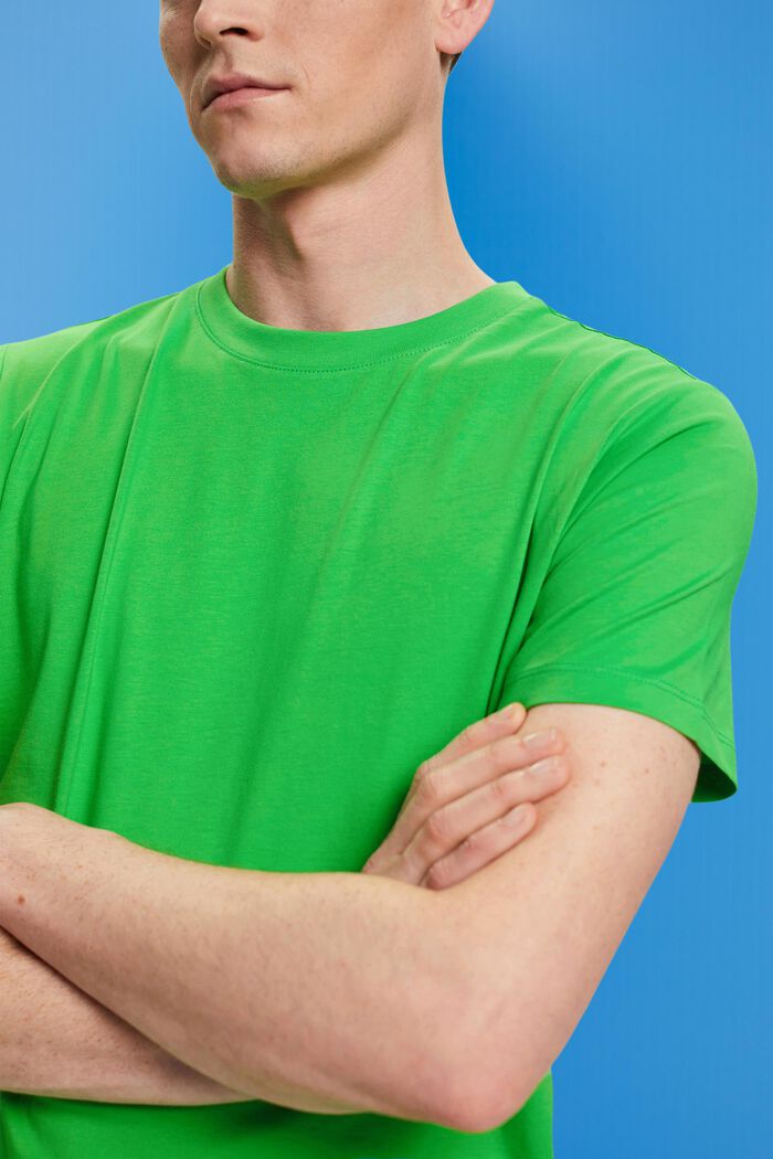 Žerzejové tričko s kulatým výstřihem, GREEN, detail image number 1